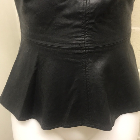 Zara trafaluc faux leather tube top XS - Picture 3 of 6